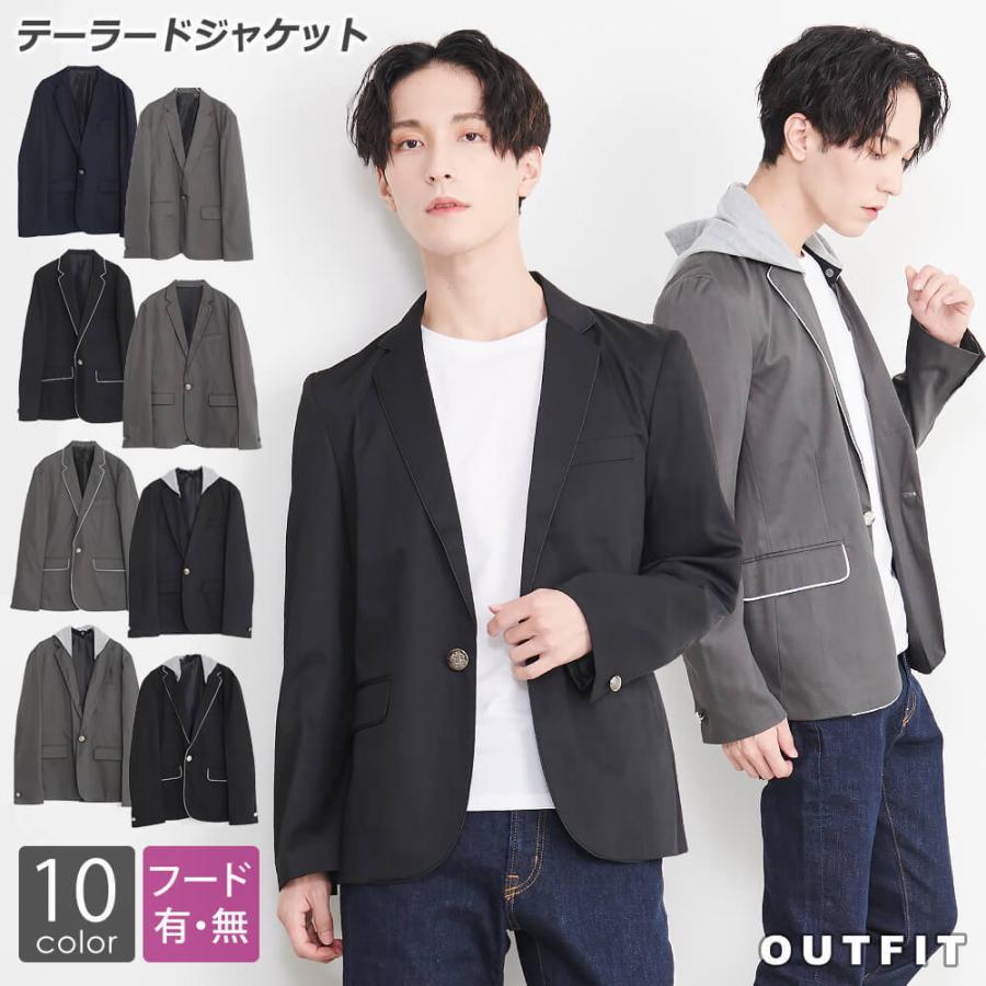 テーラードジャケット ジャンパー ブルゾン アウター メンズファッション ジャケット ブレザー スーツ テーラード メンズ Ac Outfit 通販 Yahoo ショッピング