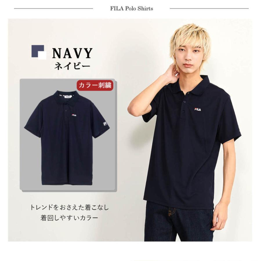 FILA GOLF フィラ ゴルフ ポロシャツ メンズ 半袖 ドライ 抗菌 FILA GOLF フィラ ゴルフ ポロシャツ メンズ 半袖 ドライ 抗菌