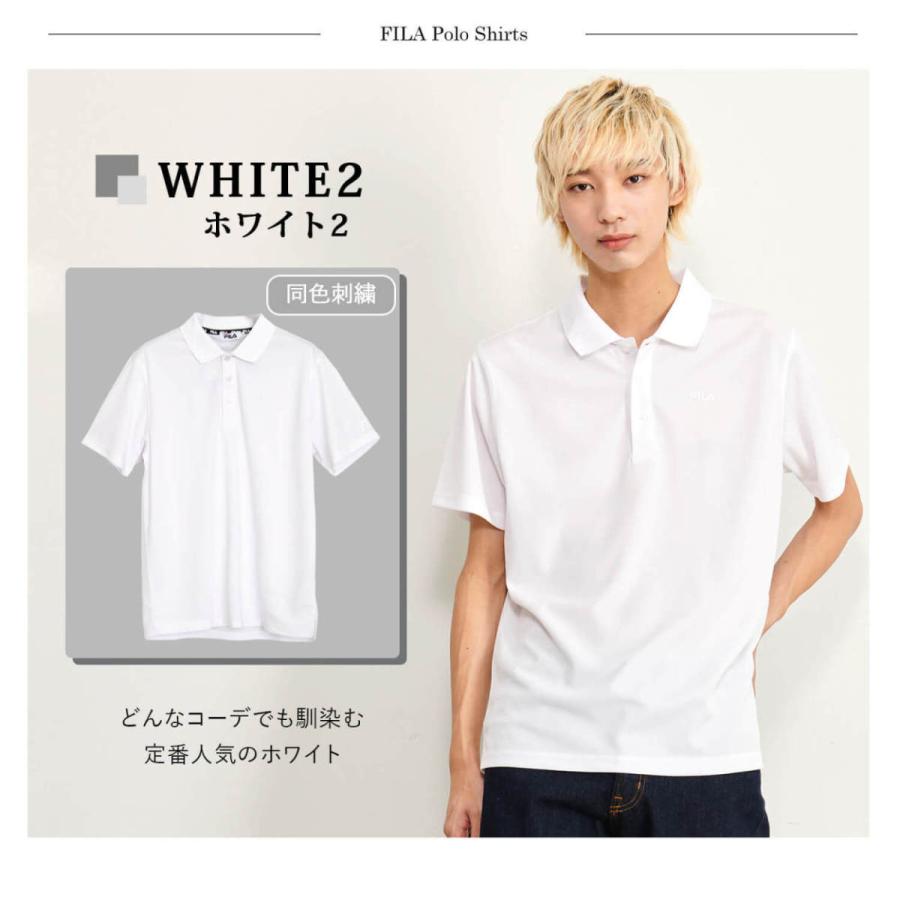 FILA GOLF フィラ ゴルフ ポロシャツ メンズ 半袖 ドライ 抗菌防臭