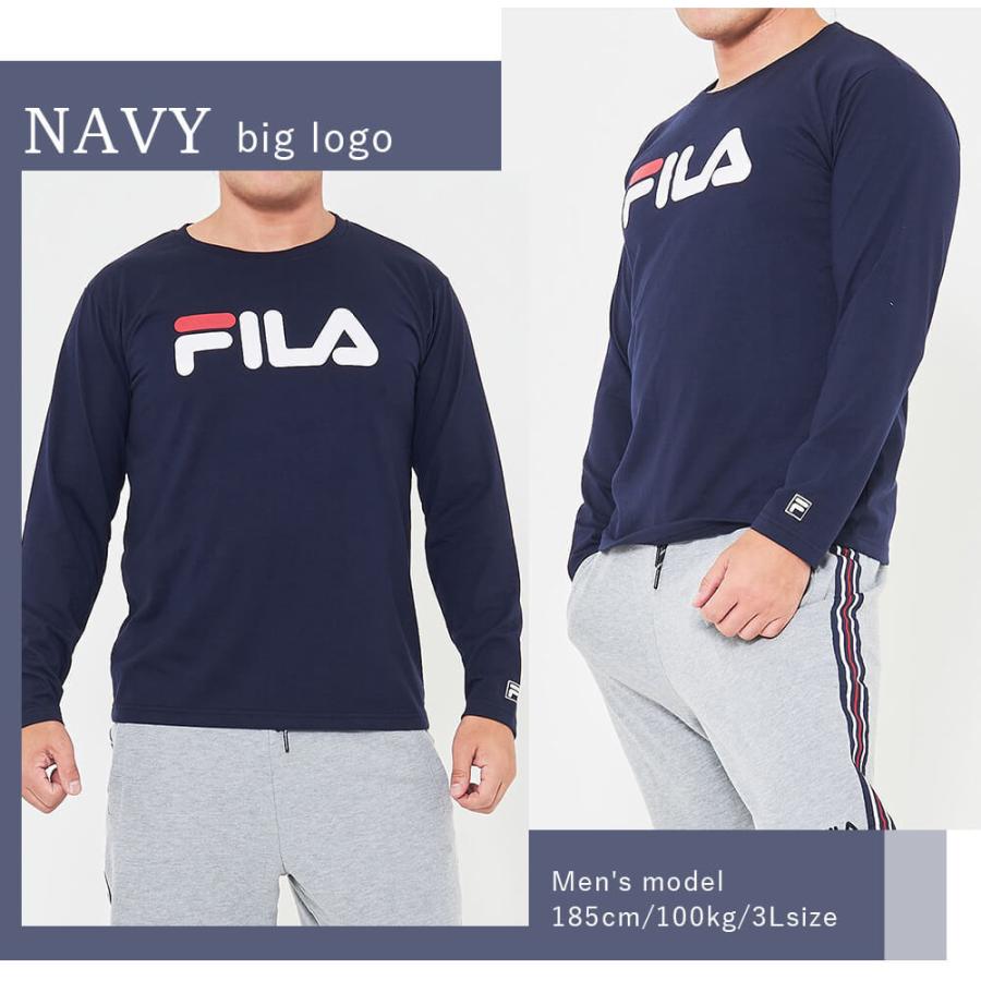 半額】 フィラ FILA ロンT 大きいサイズ 長袖Tシャツ メンズ ゆったり 大きめ 3L スポーツウェア karlas トップス 