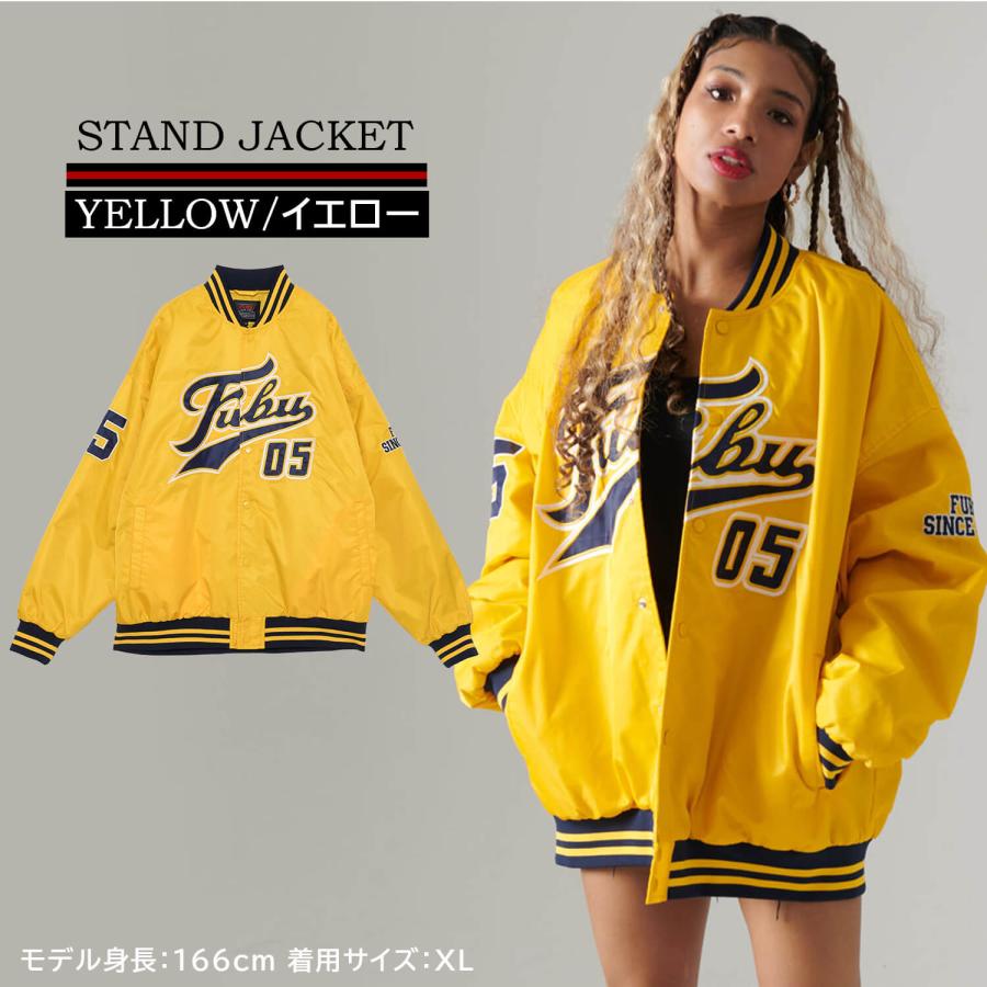 FUBU フブ ジャケット アウター スタジャン 中綿 キルト ロゴ ワッペン