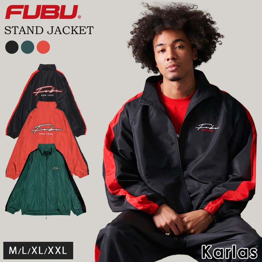 FUBU フブ ジャケット メンズ レディース ワッペン 刺繍 裏メッシュ 
