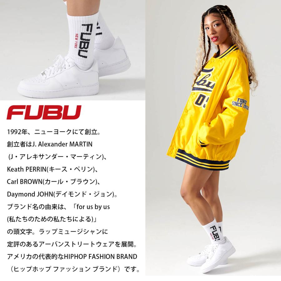 FUBU フブ クルー丈 ソックス 1足組 靴下 1P 25cm 26cm 27cm メンズ レディース ユニセックス 男女兼用 ストリート系 ヒップホップ karlas｜outfit-style｜04