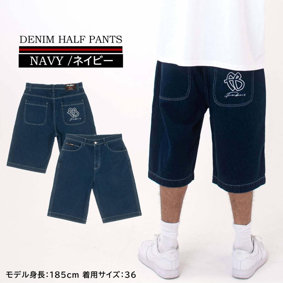FUBU フブ ハーフパンツ メンズ レディース デニム ショート FUBU フブ ハーフパンツ メンズ レディース デニム ショート