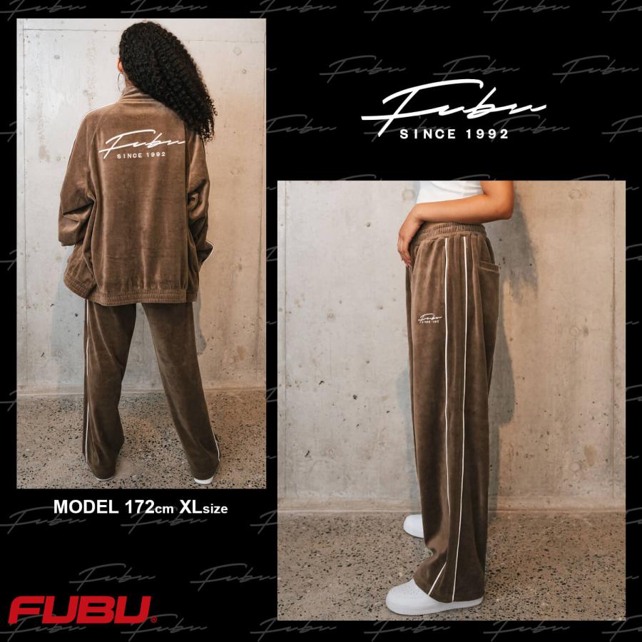 FUBU フブ ロングパンツ メンズ レディース ベロアパンツ