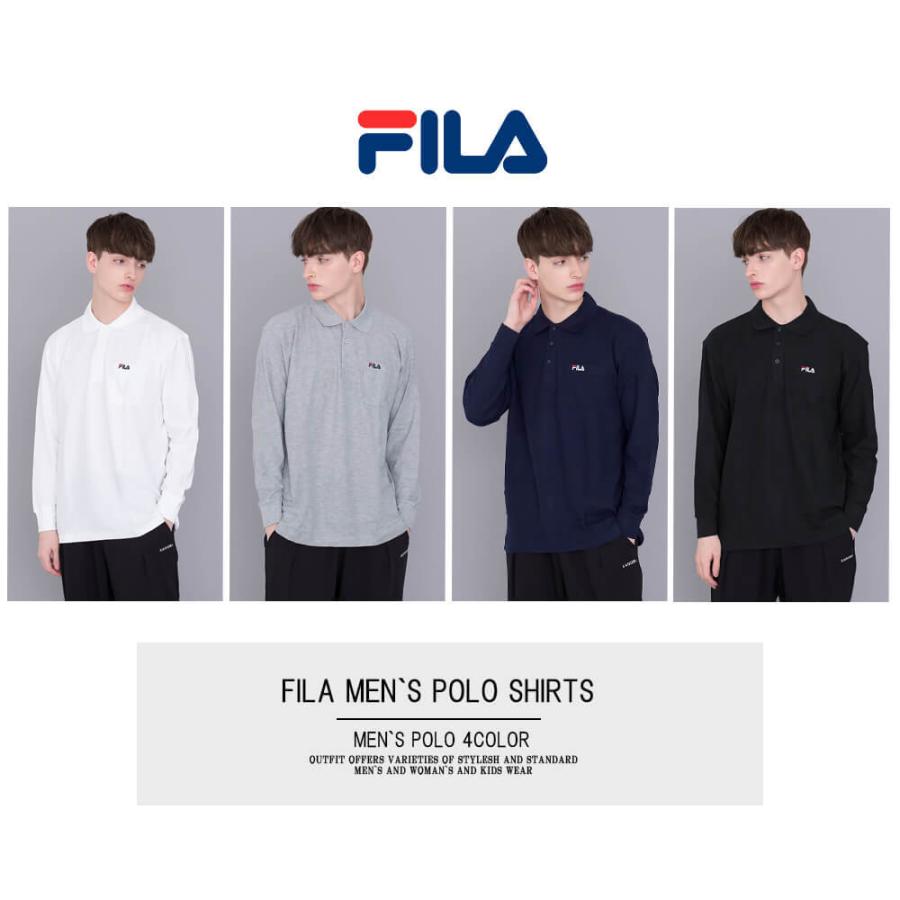 Fila フィラ ポロシャツ メンズ 長袖 鹿の子 スポーツブランド ゴルフ ウェア おしゃれ カットソー 白 黒 Fh7232 Fh7232 Outfit 通販 Yahoo ショッピング