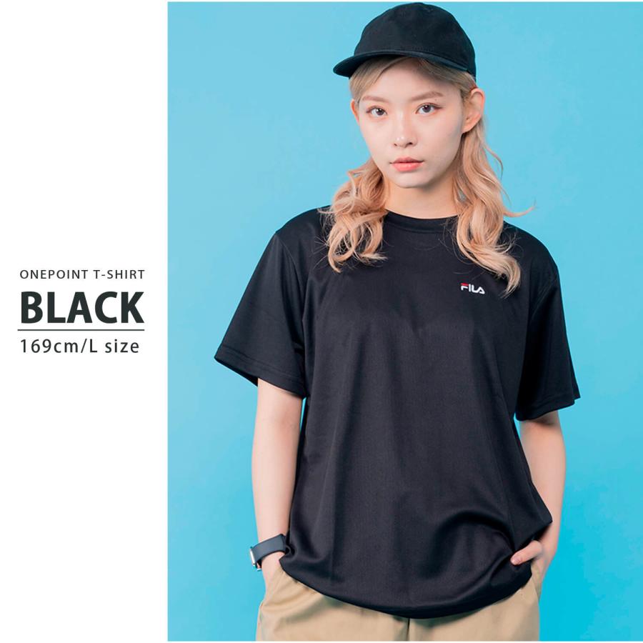 FILA（フィラ） FILA tシャツメンズ レディース 半袖 無地 ドライ 吸汗