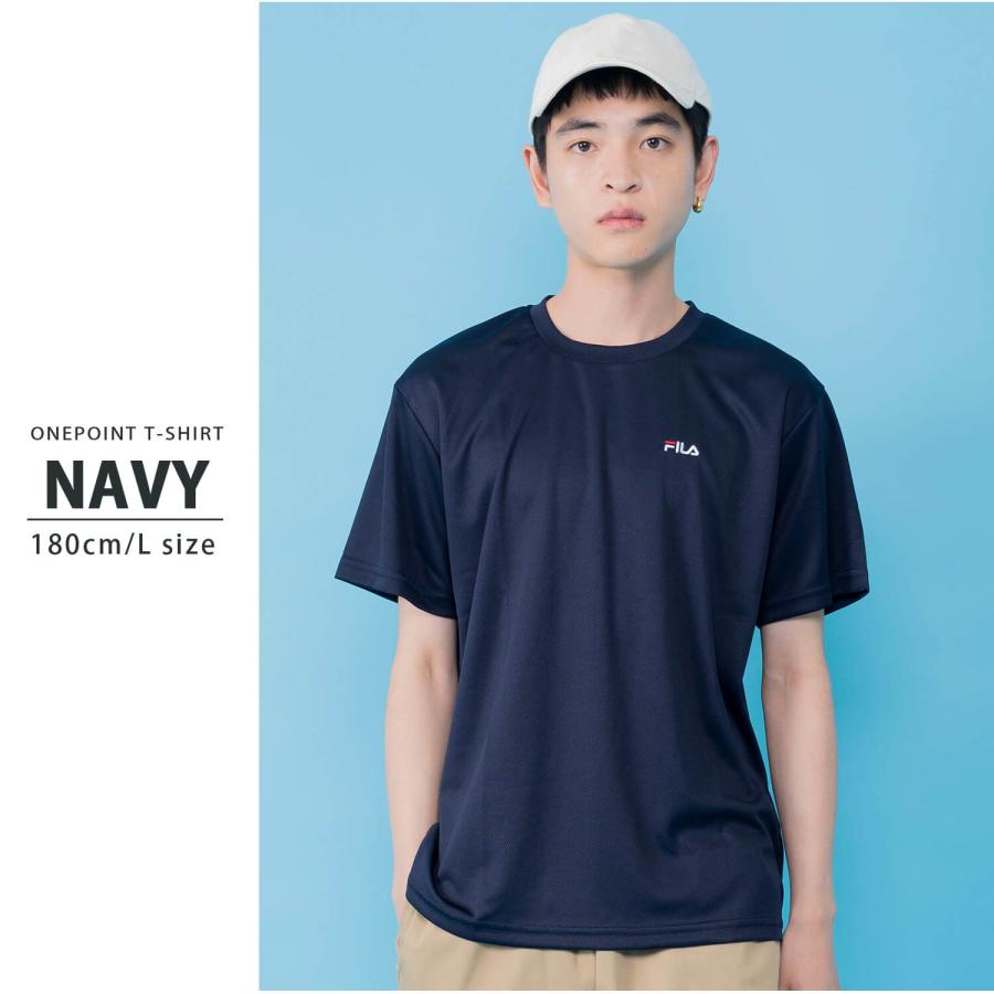FILA（フィラ） tシャツメンズ レディース 半袖 無地 ドライ 吸汗 速乾