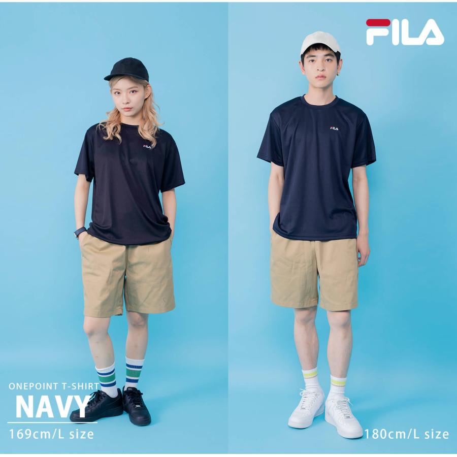 FILA（フィラ） FILA tシャツメンズ レディース 半袖 無地 ドライ 吸汗