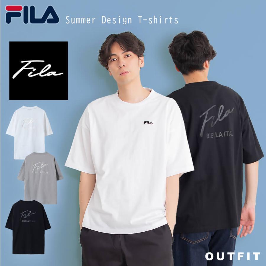 Line友達300円オフ Fila デザインロゴtシャツ メンズ レディース 綿100 半袖 ロゴ 無地 別注 スポーツウェア Outfit Fh76 スポーツブランド ウェア バッグ Outfit 通販 Yahoo ショッピング