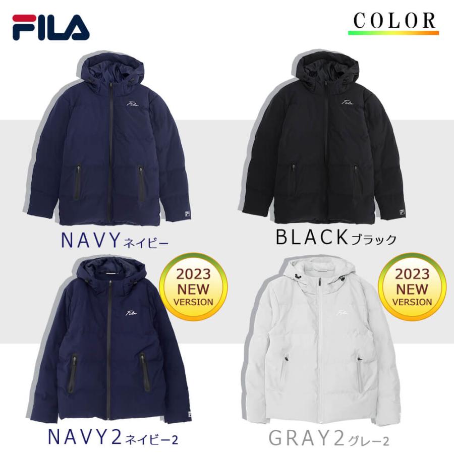 フィラ FILA ダウン ジャケット アウター メンズ レディース 超撥水加工 3M テフロン加工 防水 撥油 保温 防寒 防風 秋 冬 冬用コート karlas｜outfit-style｜18