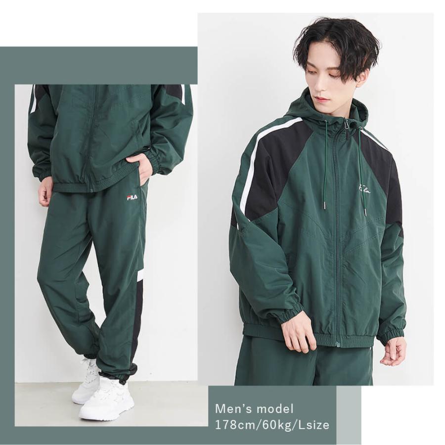 フィラ FILA ウインドブレーカー 上下セット メンズ セットアップ スポーツウェア ランニング テニス 運動着【別注】karlas｜outfit-style｜13