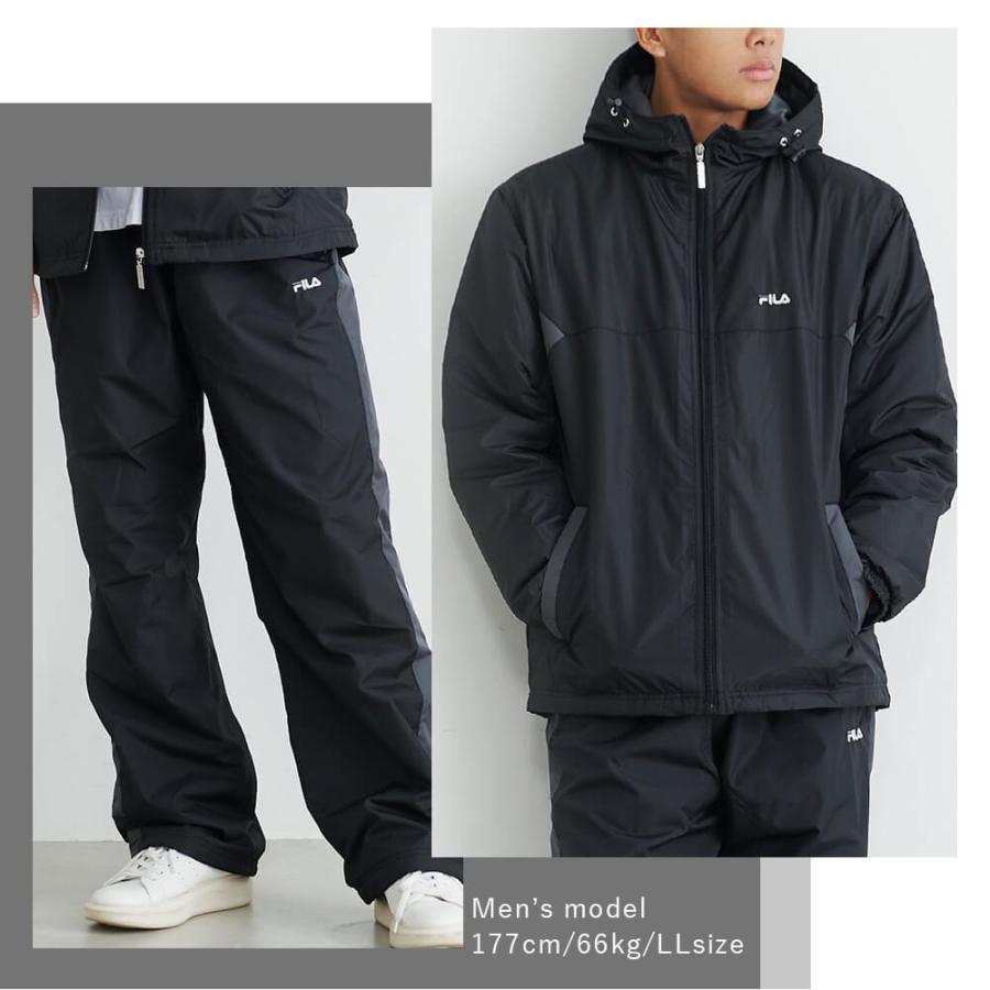 FILA フィラ 上下セット 裏フリース メンズ ウォームアップ FILA フィラ 上下セット 裏フリース メンズ ウォームアップ