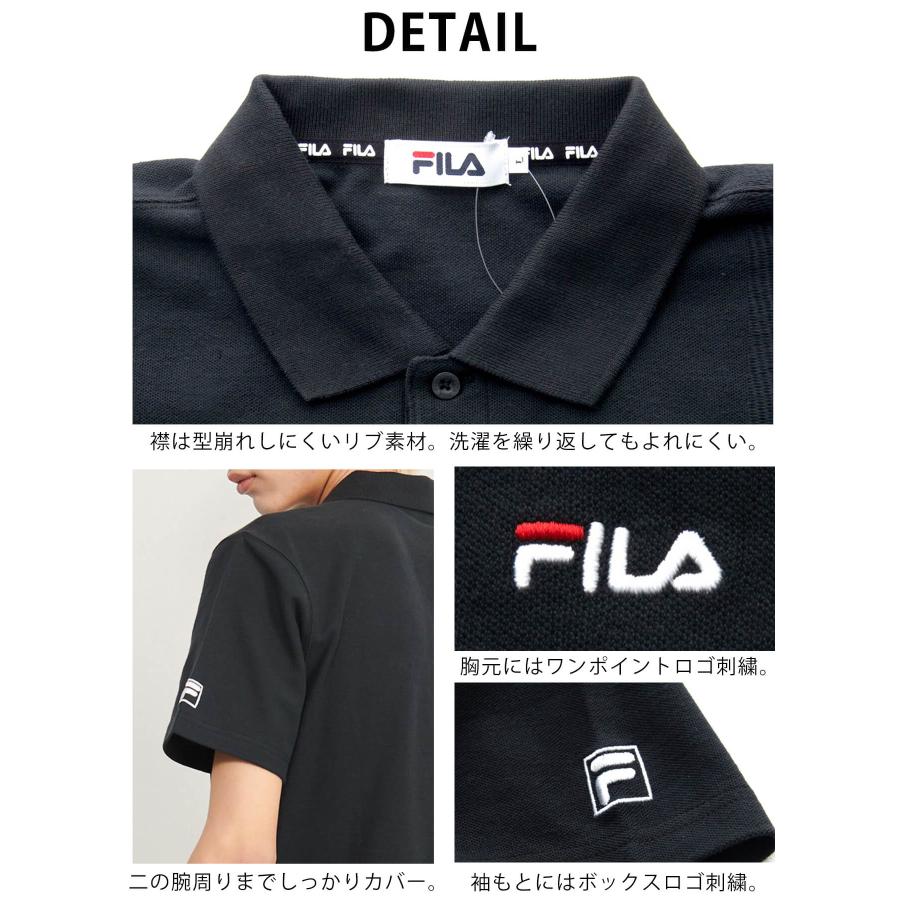 【新品未使用】FILA 速乾性 UV対策 ポロシャツ ネイビー FILA フィラ ポロシャツ レディース 長袖 ドライ 吸汗速乾 UV