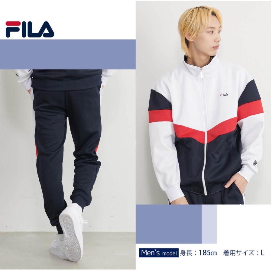 フィラ FILA ジャージ 上下 セット セットアップ メンズ レディース ブランド 刺繍 ロゴ ジャージパンツ スポーツ karlas｜outfit-style｜14