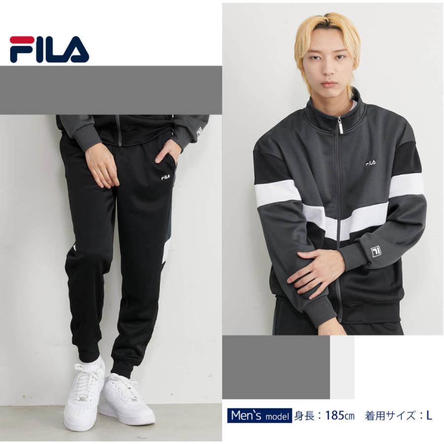 フィラ FILA ジャージ 上下 セット セットアップ メンズ レディース ブランド 刺繍 ロゴ ジャージパンツ スポーツ karlas｜outfit-style｜11