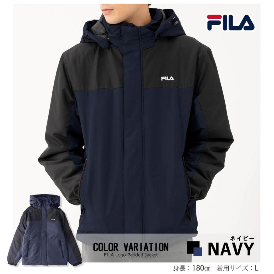 FILA フィラ 中綿ジャケット メンズ アルミコーティング フード FILA フィラ 中綿ジャケット メンズ アルミコーティング フード