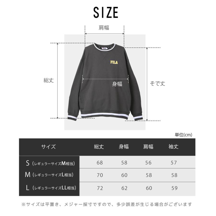 FILA フィラ トレーナー レディース 裏毛 クルーネック 長袖 FILA フィラ トレーナー レディース 裏毛 クルーネック 長袖