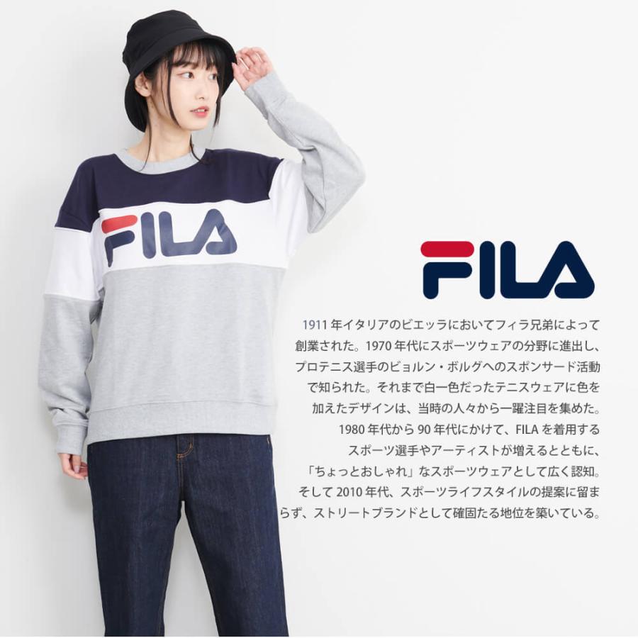 Fila フィラ トレーナー レディース スウェット 上 長袖 薄手 厚手 おしゃれ スポーツ ブランド スエット ロゴ 刺繍 Fl15 Fl1500 Outfit 通販 Yahoo ショッピング