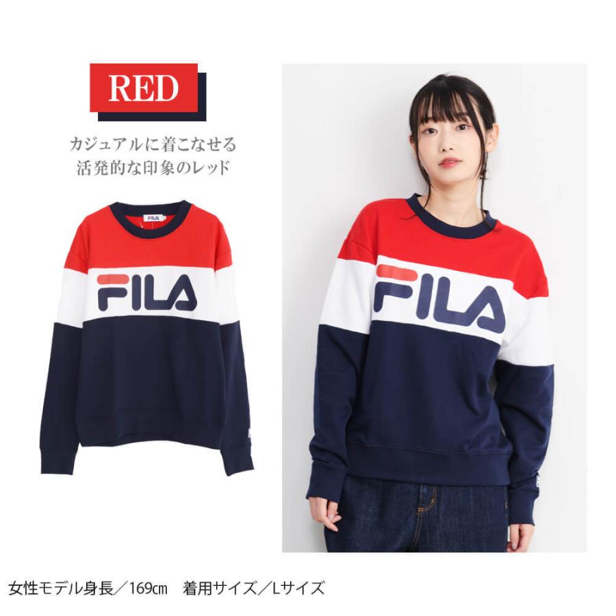 Fila フィラ トレーナー レディース スウェット 上 長袖 薄手 厚手 おしゃれ スポーツ ブランド スエット ロゴ 刺繍 Fl15 Fl1500 Outfit 通販 Yahoo ショッピング