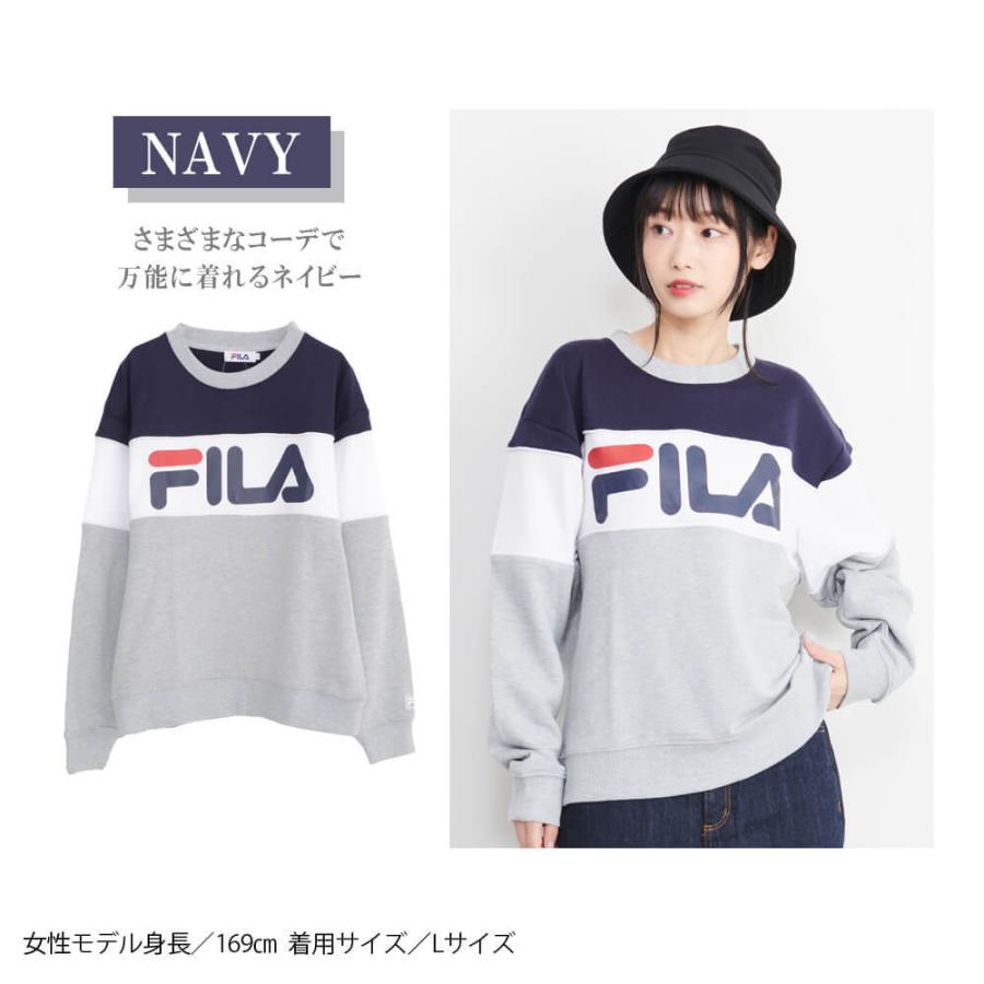 Fila フィラ トレーナー レディース スウェット 上 長袖 薄手 厚手 おしゃれ スポーツ ブランド スエット ロゴ 刺繍 Fl15 Fl1500 Outfit 通販 Yahoo ショッピング