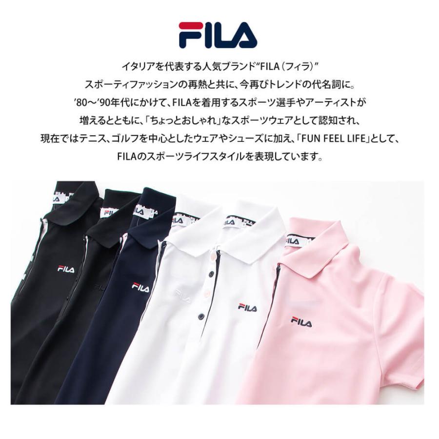 フィラ FILA ポロシャツ レディース 半袖 スポーツウェア ゴルフ テニス 可愛い おしゃれ 夏服 fl1553 fl1797 karlas｜outfit-style｜08