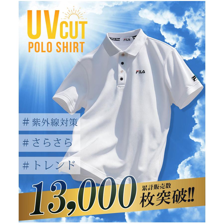 FILA（フィラ） ポロシャツ レディース 半袖 ドライ UVカット 速乾