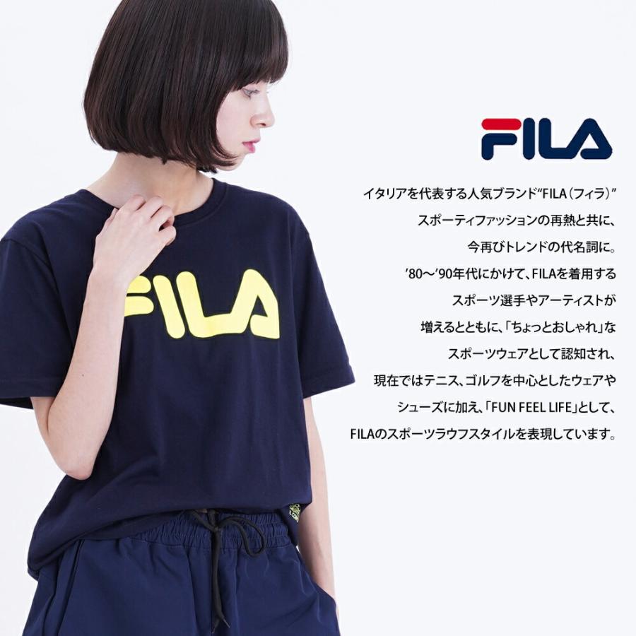 Fila フィラ Tシャツ レディース 半袖 おしゃれ 可愛い 人気 スポーツ ブランド カットソー Fl1563 Fl1563 Outfit 通販 Yahoo ショッピング