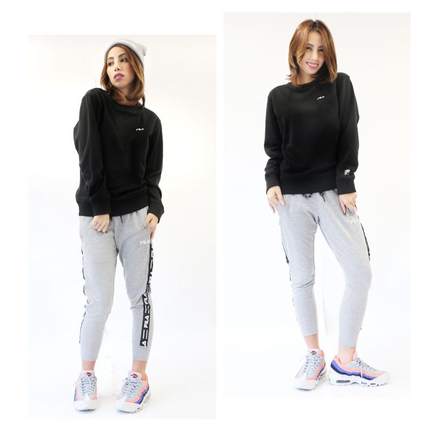 トレーナー レディース Fila フィラ ブランド おしゃれ スポーツ 裏シャギー 長袖 黒 部屋着 Fl1608 Fl1608 Outfit 通販 Yahoo ショッピング