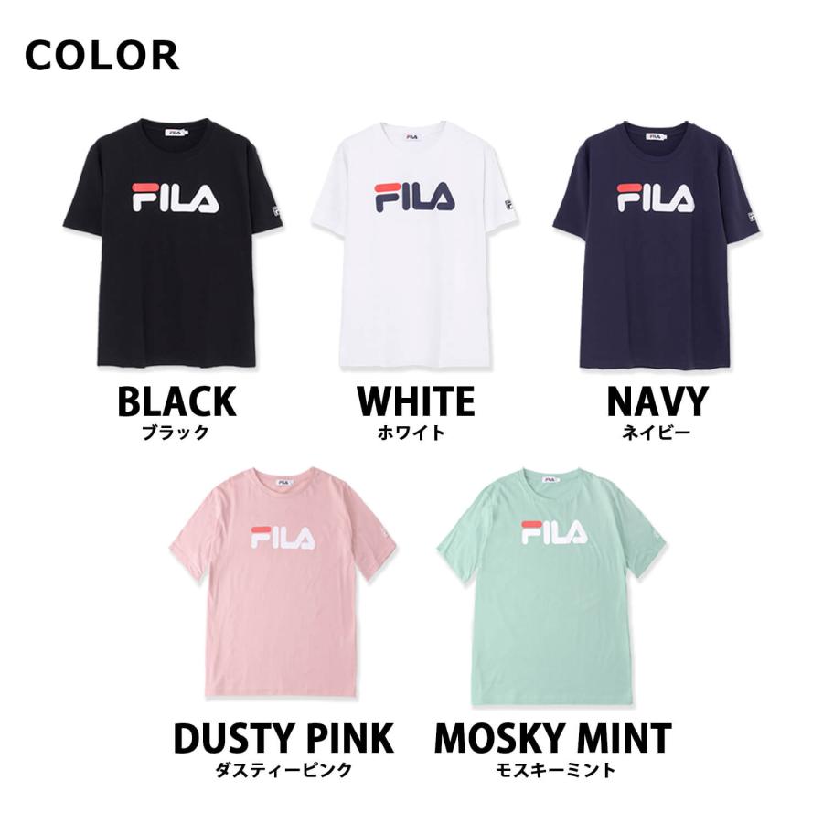 No.1109 FILA NAVY×スモーキーピンクの可愛いTシャツ☆XL☆新品 FILA フィラ tシャツ 半袖 レディース 春 夏 綿100% ビッグロゴ
