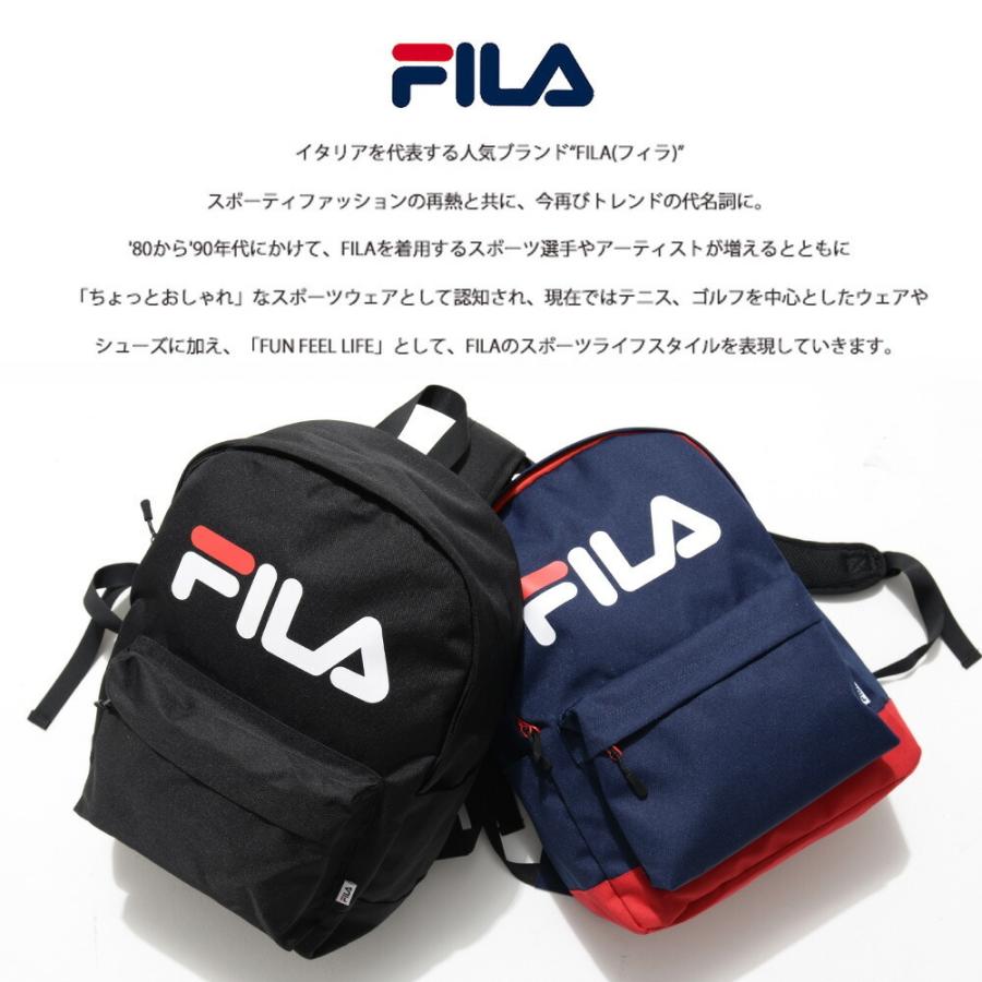 FILA リュック レディース メンズ バックパック 女子 学生 大学生  A4収納 リュックサック シンプル可愛い 旅行バッグ｜outfit-style｜04