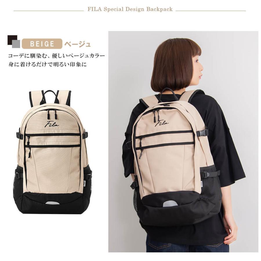 フィラ FILA リュック メンズ レディース 通学 大容量 35L A4 2層式 スポーツ アウトドア 旅行 修学旅行 karlas｜outfit-style｜10