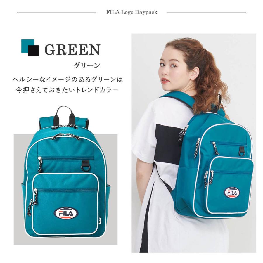FILA フィラ リュック メンズ レディース 大容量 収納 20L A4 ワッペン