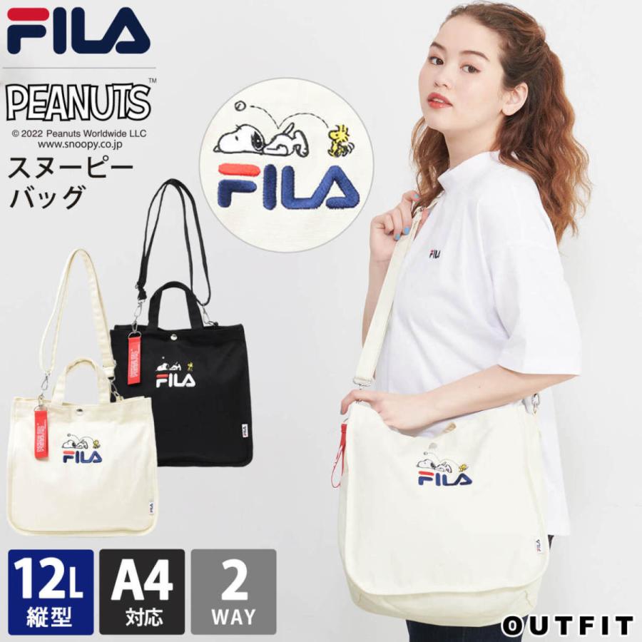 SNOOPY（スヌーピー） フィラ FILA ショルダーバッグ メンズ トート