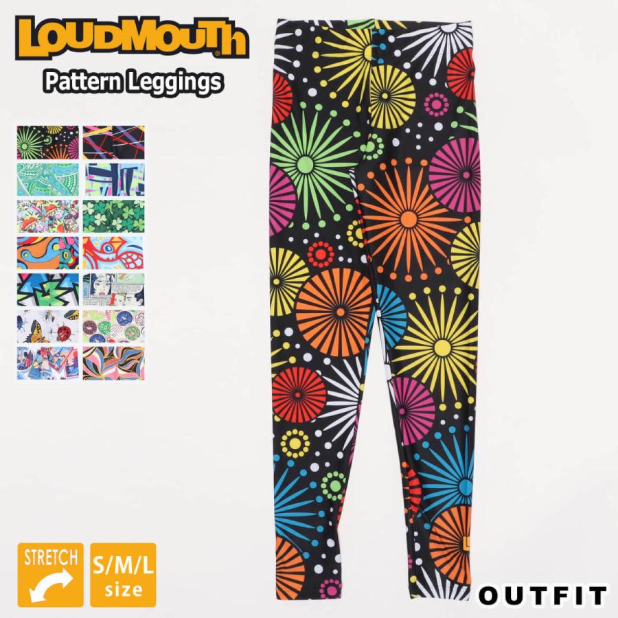 Loudmouth Outfit ラウドマウス ゴルフ ゴルフウェア レギンス スパッツ ロング スパッツ レディース 柄パンツストレッチ 秋 冬 大きいサイズ ウェア 柄パンツストレッチ Outfit Lm 003 1 バッグ スリム Outfit スポーツブランド サイズ交換ｏｋ