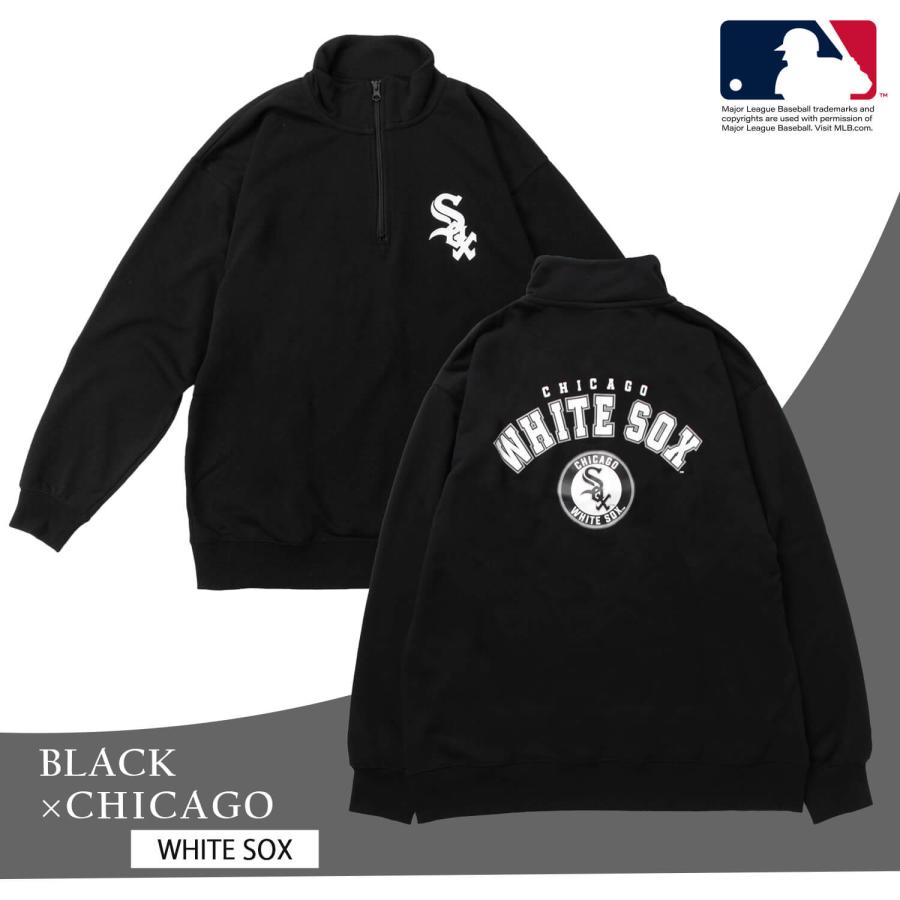 MLB スウェット ハーフジップ トレーナー メンズ レディース MLB スウェット ハーフジップ トレーナー メンズ レディース