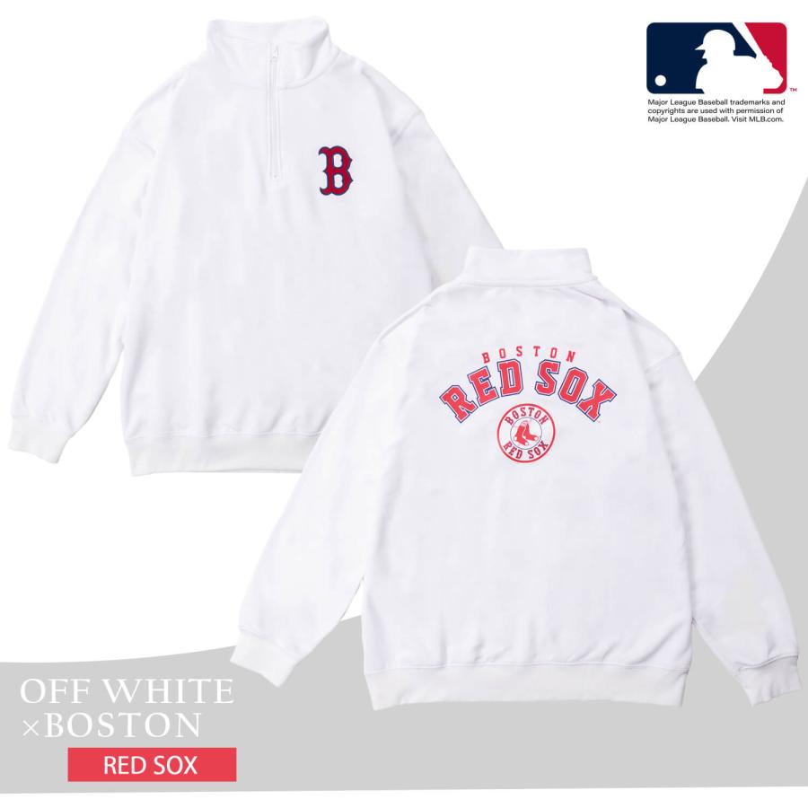 MLB スウェット ハーフジップ トレーナー メンズ レディース MLB スウェット ハーフジップ トレーナー メンズ レディース