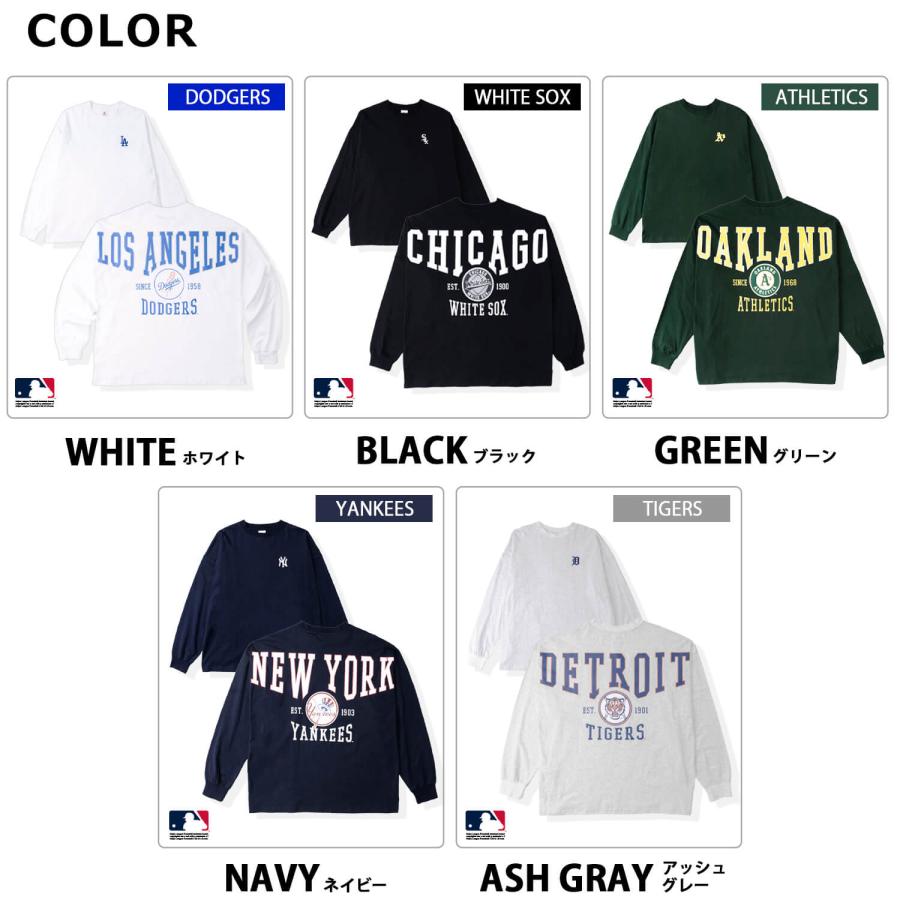 MLB Tシャツ メンズ 長袖 ロンT 綿100% バックプリント MLB Tシャツ メンズ 長袖 ロンT 綿100% バックプリント
