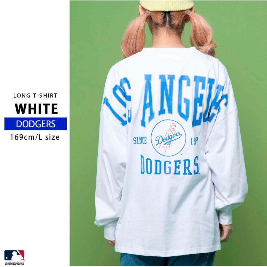 MLB Tシャツ レディース 長袖 ロンT 綿100% ロゴ バックプリント MLB Tシャツ レディース 長袖 ロンT 綿100% ロゴ バックプリント