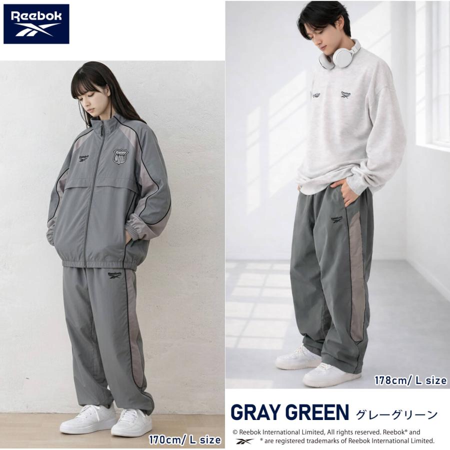 Reebok（リーボック） メンズ レディース ナイロンパンツ パイピング