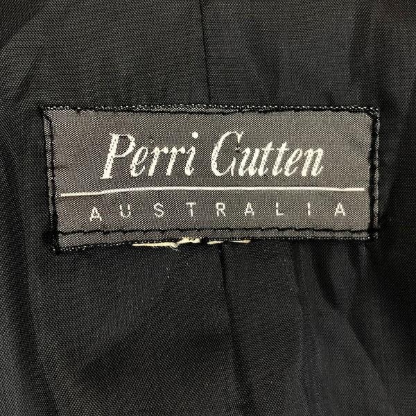 古着 Perri Gutten テーラードジャケット ダブルブレスト 無地 ブラック系 レディースL 中古 n013950｜outfit-vintage｜03