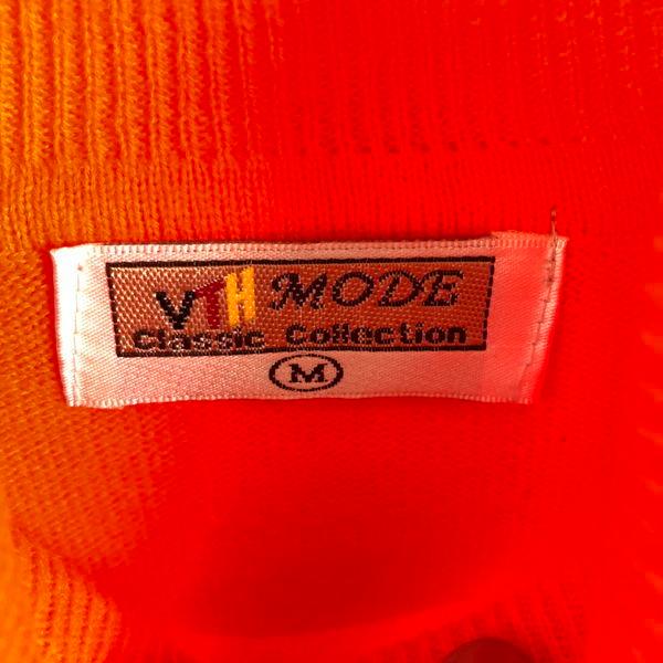 古着 VTH MODE 無地セーター タートルネック ネオンカラー 80年代 ヴィンテージ オレンジ系 レディースM 中古 n026042｜outfit-vintage｜03
