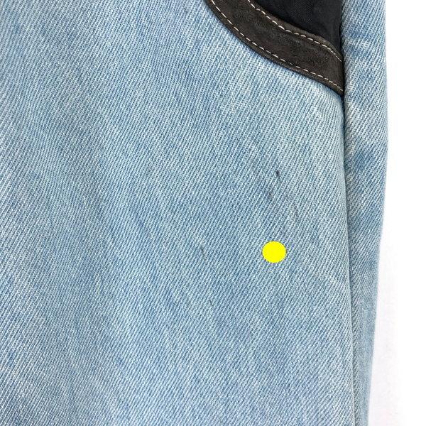 ハッピーフェイス デニム 水色 76サイズ レディース 古着 | www