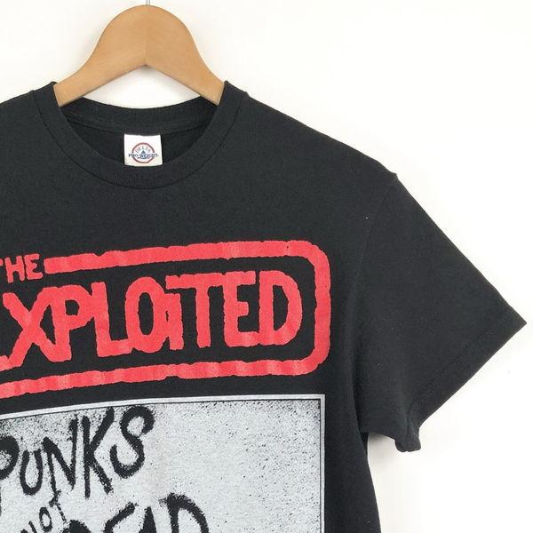 【古着】 EXPLOITED エクスプロイテッド バンドプリントTシャツ PUNKS NOT DEAD UKハードコア ブラック系 メンズXS 【中古】 n043209｜outfit-vintage｜02