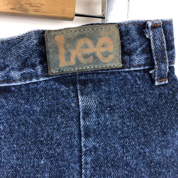 【古着】 Lee リー デニムスカート ユニオンチケット タイト ミニ丈 ヴィンテージ ネイビー系 レディースW27 【中古】 n044861｜outfit-vintage｜04