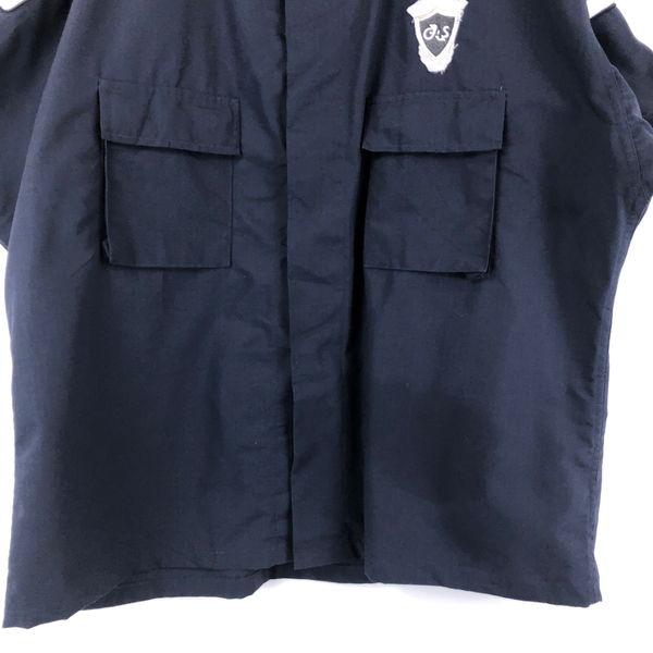 【古着】 TRU-SPEC ワークシャツ リップストップ G4S 警備会社 ネイビー系 メンズXL以上 【中古】 n045212｜outfit-vintage｜04
