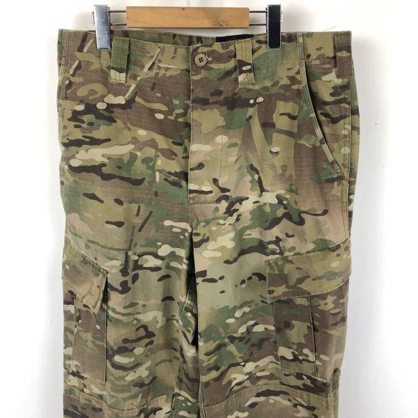 【古着】 TRU−SPEC トゥルースペック ミリタリー カーゴパンツ BDU カモフラ マルチカム オリーブ系 メンズW35 【中古】 n045222｜outfit-vintage｜02