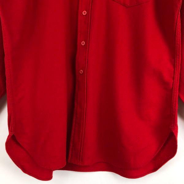 【古着】 PENDLETON ペンドルトン ウールシャツ 無地 USA製 70年代 ヴィンテージ レッド系 メンズXL 【中古】 n048891｜outfit-vintage｜04