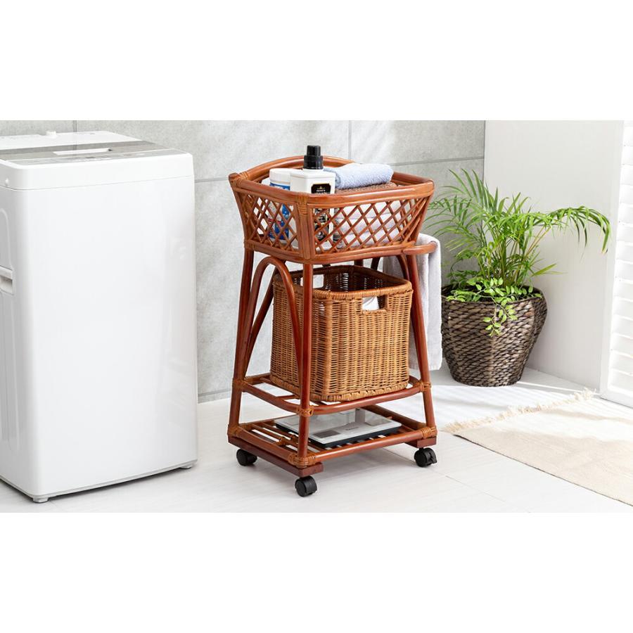 ラタン ランドリーラック ランドリーバスケット ランドリーワゴン 収納