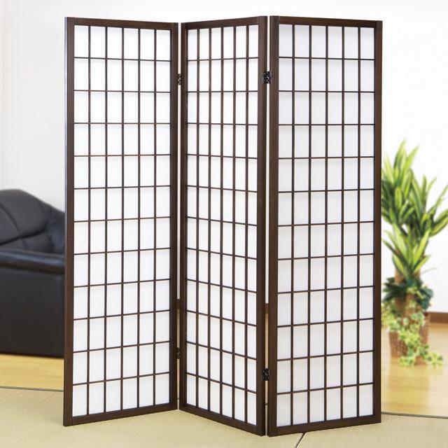 パーテーション 衝立 3曲 障子スクリーン 間仕切り 和室 目隠し